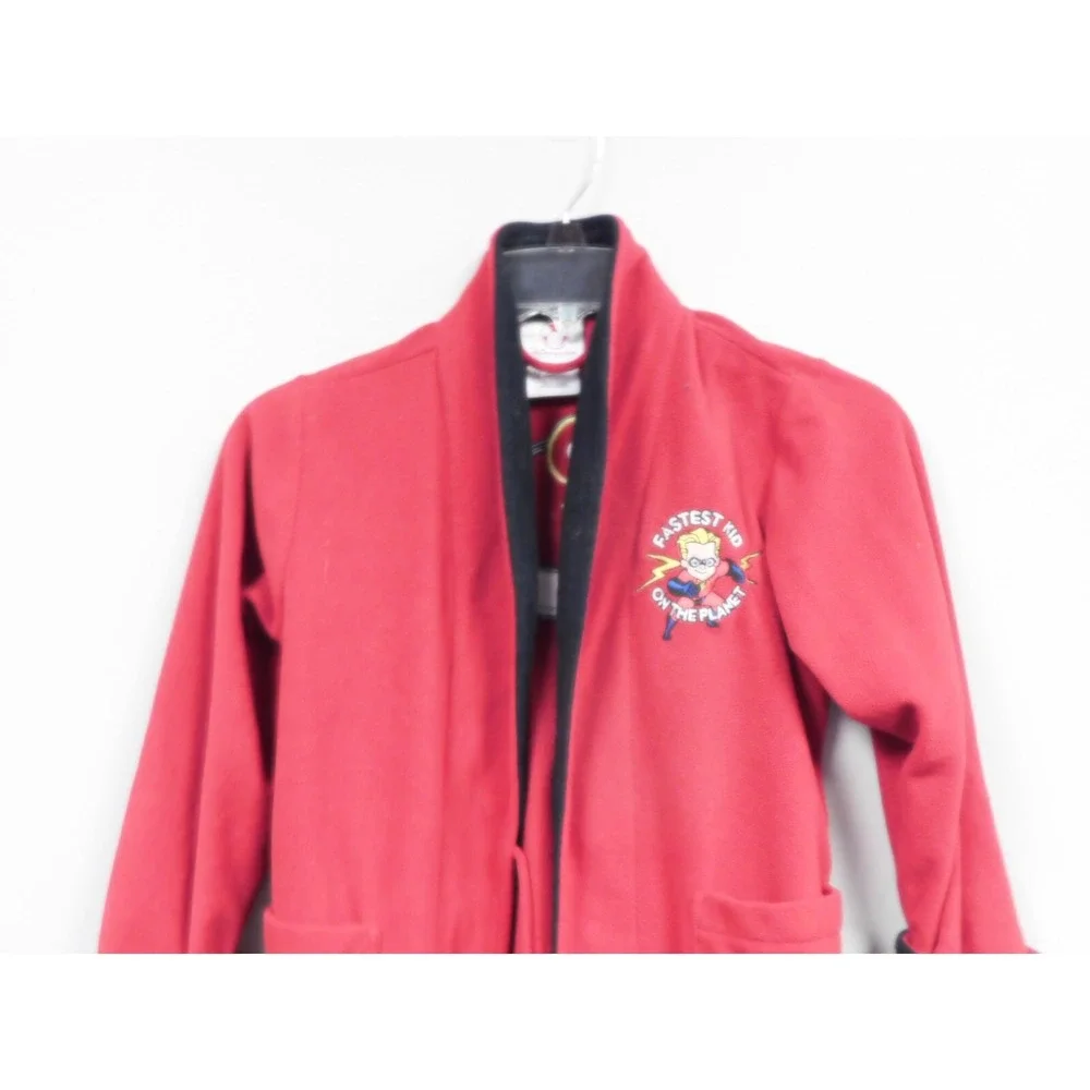 Boys Incredibles Disney‎ Store Bathrobe Size Small 5-6 with Belt  & Pockets